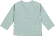 Lässig Muslin Kimono shirt GOTS silver grey