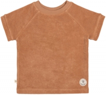 Lässig Frottee T-Shirt caramel