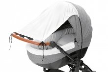 Babyworld Sun shade for prams/strollers +50 silver white