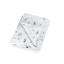 Zöllner Babydecke Jersey gefüttert 70x100cm Savanne grau