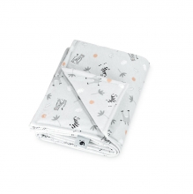 Zöllner padded baby blanket  jersey 70x100cm Savanne grau