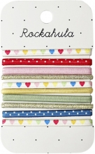 Rockahula Haargummis Rainbow Hearts Elastic Pony Pack