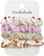 Rockahula Rainbow Hearts Scrunchie Set