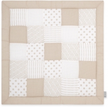 Emma & Noah Krabbeldecke, Patchwork Essential Beige, 140x140cm