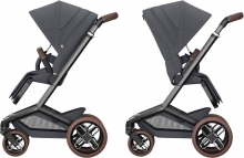 Maxi Cosi Fame Stroller Twillic Graphite incl. carrycot