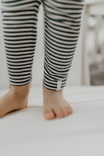 Leevje Jersey Leggings aus Bio-Baumwolle - navy stripes 134/140