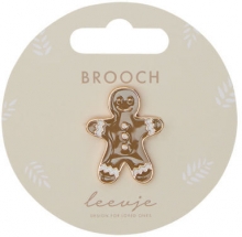 Leevje Brosche Gingerbread Man