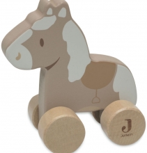 Jollein Pferd aus Holz auf Rädern Nostalgic Ride