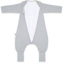 Emma & Noah sleeping bag with feet and sleeves 3.5 TOG, Essential Grey 70cm