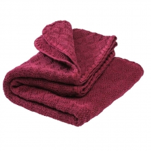 Disana Woll-Babydecke cassis 100x80cm