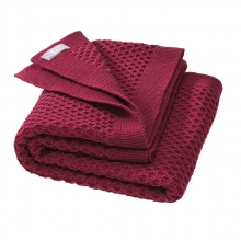 Disana Waben-Strickdecke 80x100 cm cassis