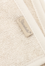 Sterntaler Hooded bath towel with motif 80x80cm Dino Rexi beige
