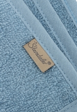 Sterntaler Hooded bath towel with motif 80x80cm Dino Rexi blue
