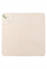 Sterntaler Hooded bath towel with motif 100x100cm Dino Rexi beige