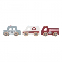 Little Dutch Einsatzfahrzeuge Holz Set