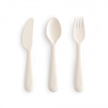 Mushie Silicone Cutlery Ivory