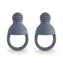 Mushie Silicone Fresh Food Feeder 2-Pack Tradewinds