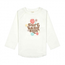Lässig UV-Schutz 60 Shirt Flowers sea salt