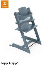 Stokke Hochstuhl Tripp Trapp Buche Fjord Blue inkl. Baby Set