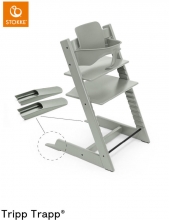 Stokke Hochstuhl Tripp Trapp Buche Glacier Green inkl. Baby Set