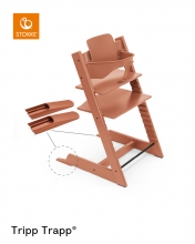 Stokke Tripp Trapp Hochstuhl Terracotta inkl Baby Set