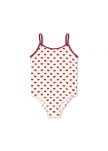 Konges Sløjd Bowie Badeanzug - Coeur Sangria - Gr. 18 Monate