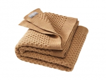 Disana Waben-Strickdecke 80x100 cm karamell