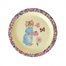 Rice Melamine Kids Plate Nathalie Lété Print - Pink