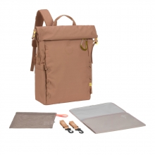 Lässig Green Label Rolltop changing backpack almond