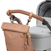 Lässig Green Label Rolltop changing backpack almond