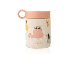 Liewood Kiani food jar Cats and Dogs / Sandy